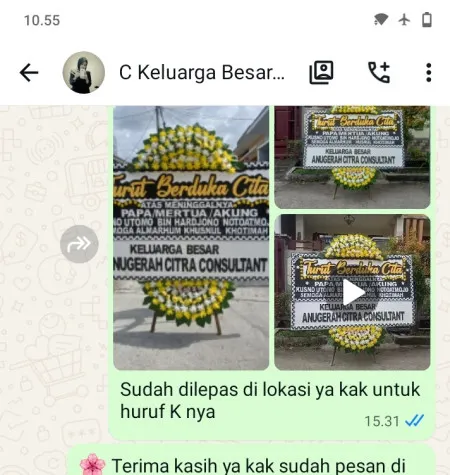 Pengiriman Papan Bunga Duka Parigimulya Cipunagara